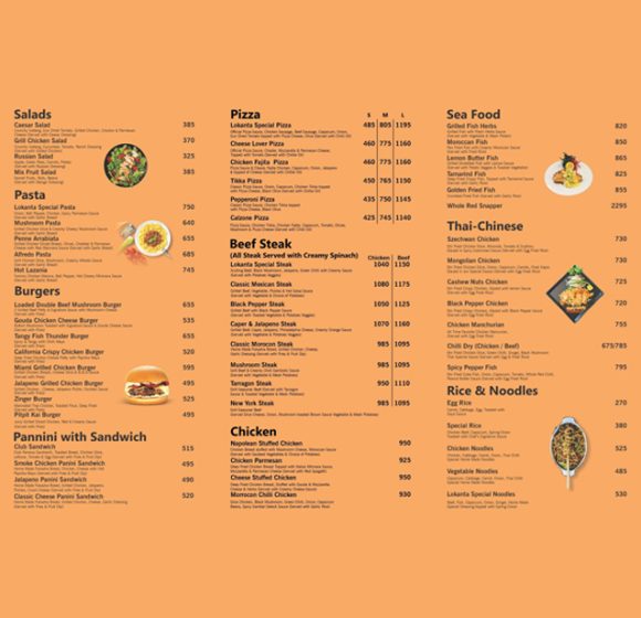 okanta menu